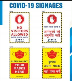 Covid 19 Posters and Stickers Signages