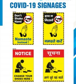 Covid 19 Posters and Stickers Signages