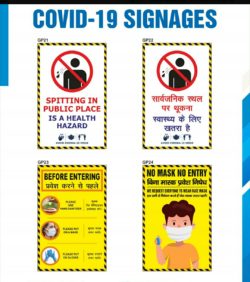 Covid 19 Posters and Stickers Signages